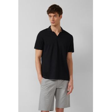 Tricou polo cu decolteu in V