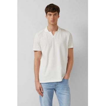 Tricou polo cu decolteu in V
