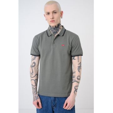 Tricou polo din bumbac Housemark - Verde feriga