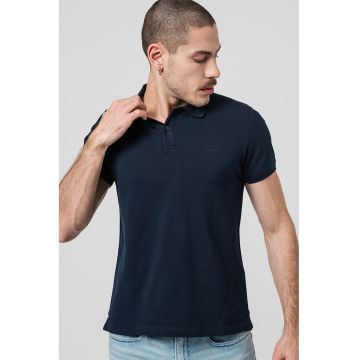 - Tricou polo din bumbac pique
