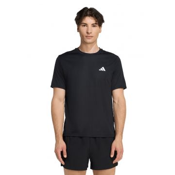 Tricou slim fit pentru fitness - Negru