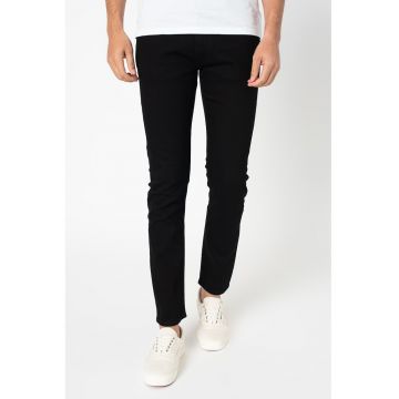 Blugi slim fit conici Luke - Negru