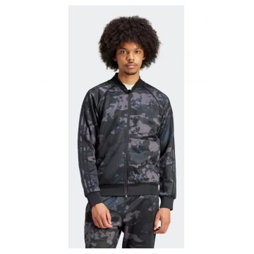 Bluza de trening cu fermoar si guler baseball