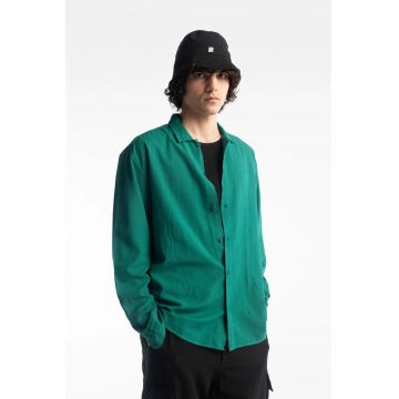 Camasa barbati -  in/bumbac/viscoza - maneca lunga - verde
