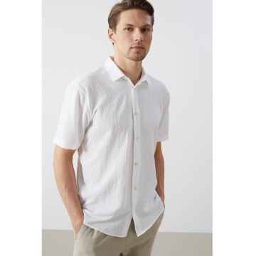 Camasa regular-fit cu maneci scurte Vision - Alb