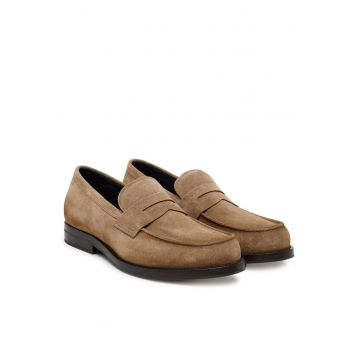 Mocasini barbati  piele naturala - bej