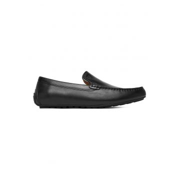 Mocasini  pentru barbati - piele naturala - negru - Negru