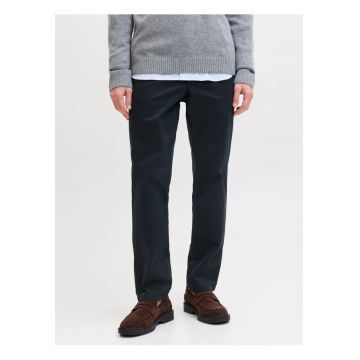 Pantaloni chino - barbati - Jpstollie Vance - Regular Fit - cu talie medie - Bleumarin inchis - 31 - 32