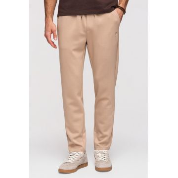 Pantaloni de trening chino regular fit cu snur - Bej