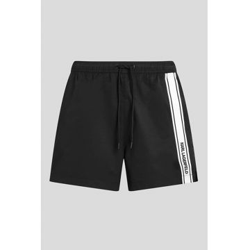 Pantaloni scurti de baie cu logo - Alb/Negru