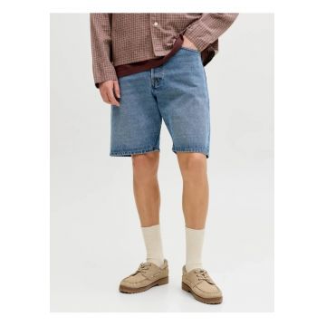 Pantaloni scurti de blug barbati - JJITONY JJORIGINAL - cu talie inalta - Relaxed Fit - Albastru -