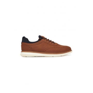 Pantofi barbatesti -  imitatie de piele - maro