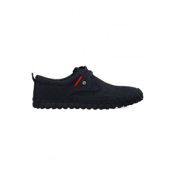 Pantofi casual din plasa si piele nabuc