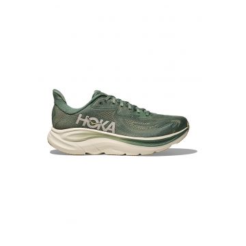 Pantofi Clifton 10 cu logo pentru alergare - Verde feriga