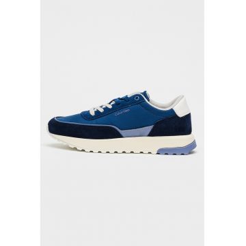 Pantofi sport City Runner cu insertii de piele intoarsa - Albastru inchis/Albastru prafuit/Bleumarin