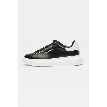 Pantofi sport de piele cu logo Kore - Negru