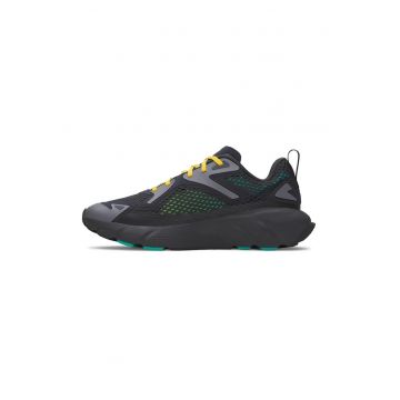 Pantofi sport din plasa cu garnituri din material sintetic Aura - Verde/Galben/Gri antracit