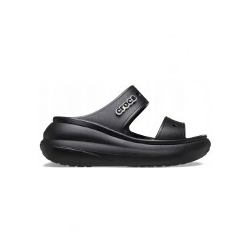 Papuci cu talpa wedge Classic Crush - Negru