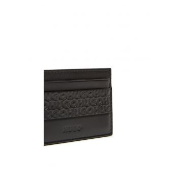 Portofel barbati -  etui pentru carduri - piele naturala - negru