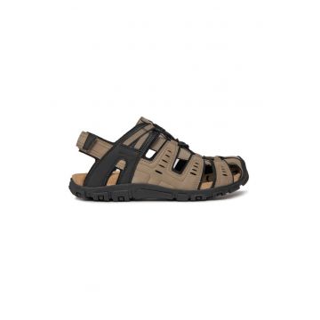 Sandale barbati -  303264 - Piele ecologica - Maro -