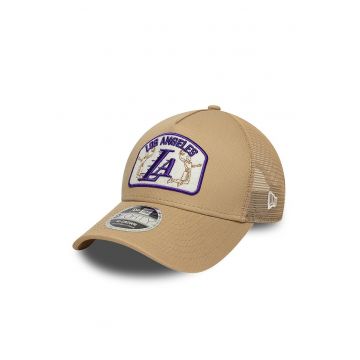 Sapca trucker cu logo brodat Nba 9Forty Mc Af - Bej