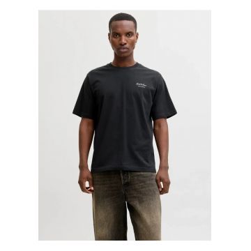 Tricou barbati - din bumbac - Relaxed Fit - JJEARCHIVE - Negru