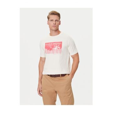 Tricou barbati  ecru - bumbac