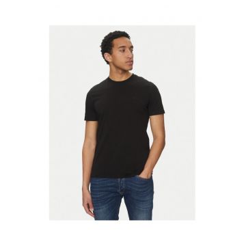 Tricou barbati  negru - bumbac -