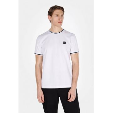 Tricou Cu Maneca Scurta De Barbati Alb Regular Fit Cl1073359 8684112617596
