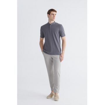 Tricou de bumbac cu imprimeu - Gri inchis