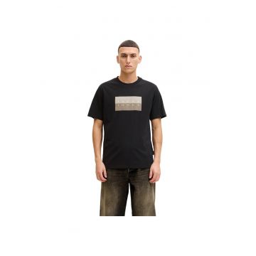 Tricou JACK &JONES Fusion Dots Print 59850 - Negru