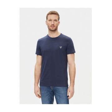 Tricou pentru Barbati -  Slim fit - Bleumarin - din Bumbac
