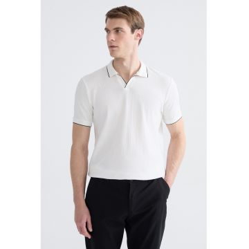 Tricou polo din bumbac - Alb