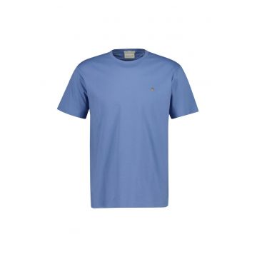 Tricou regular fit din bumbac Shield - Albastru lavanda