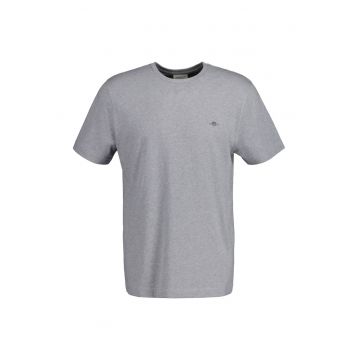 Tricou regular fit din bumbac Shield - Gri