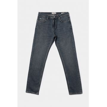 Blugi regular fit cu buzunare - Negru stins