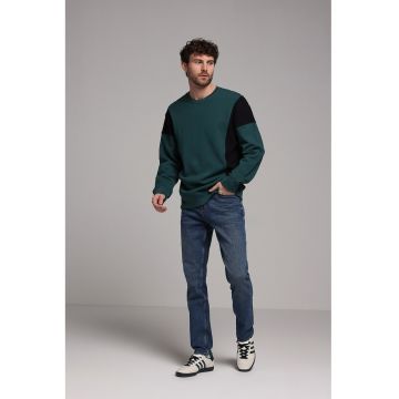 Blugi regular-fit cu design 5 buzunare - Albastru inchis