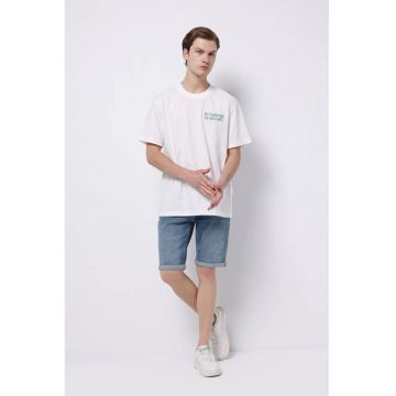 Blugi scurti cu design 5 buzunare - Multicolor