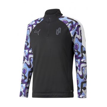 Bluza barbati cu fermoar  Neymar JR Creativity Trg Top - Sintetic - Negru - Negru