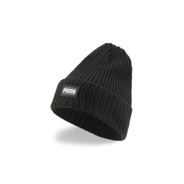 Caciula striata cu logo Classic - 65487 - Negru