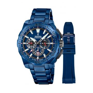 Ceas barbatesc  F20729/1 Quartz Albastru