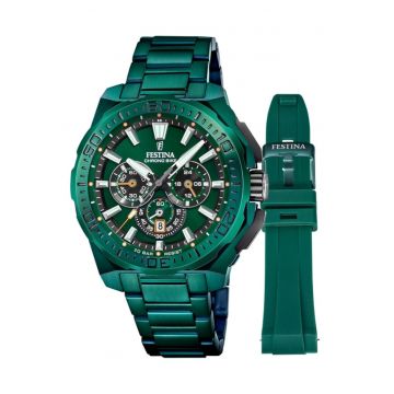Ceas barbatesc  F20730/1 Quartz Verde