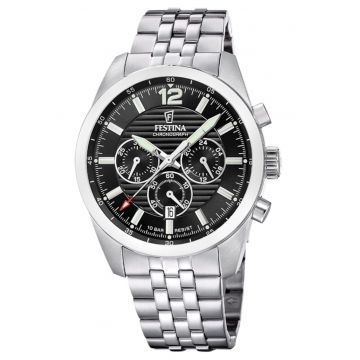 Ceas barbatesc  F20742/3 Quartz Argintiu