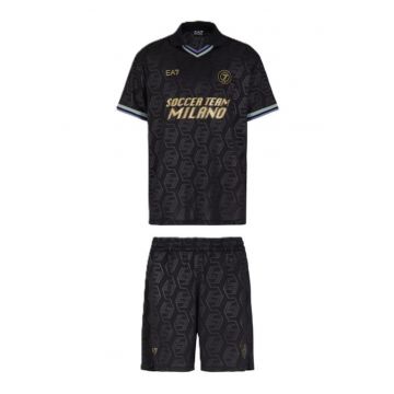 Compleu barbati  M TEE/SHORTS KIT GRAPHIC MATCH PL - Poliester - Negru -