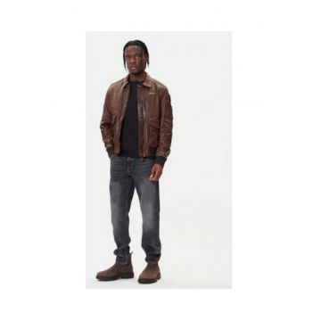 Geaca barbati -  maro - material sintetic -