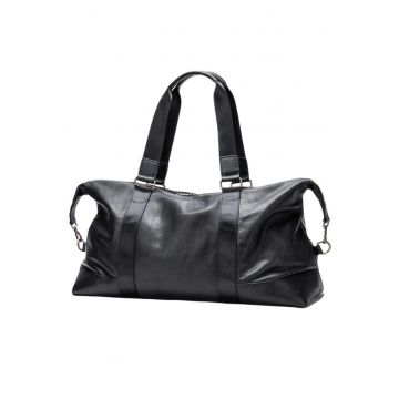 Geanta de voiaj - fitness - piele naturala premium - - Black Edition