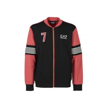 Hanorac barbati cu fermoar  M T-TOP FZ BR - Bumbac - Negru - Negru