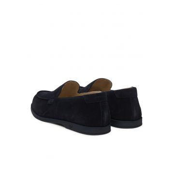 Mocasini barbati -  piele naturala - albastru -