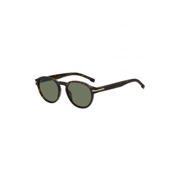 Ochelari de soare pantos cu aspect tortoise - Negru/Portocaliu inchis