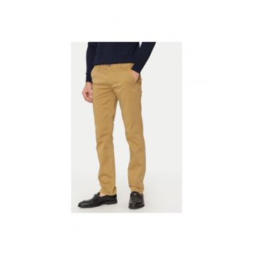 Pantaloni barbati -  208187756 - Bumbac - Maro